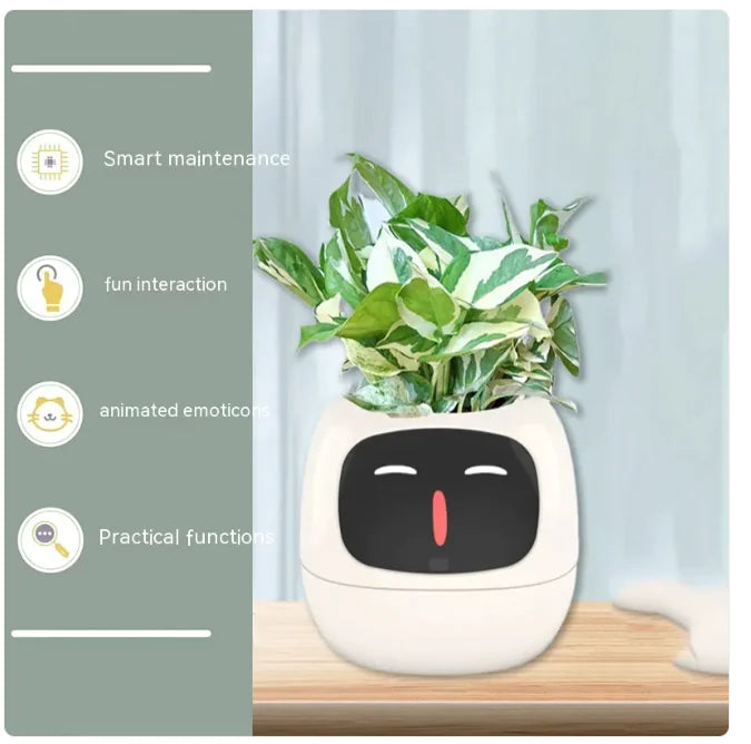 Botani Bot - AI Smart Planter inspired by the classic digital pet, Tomagotchi.