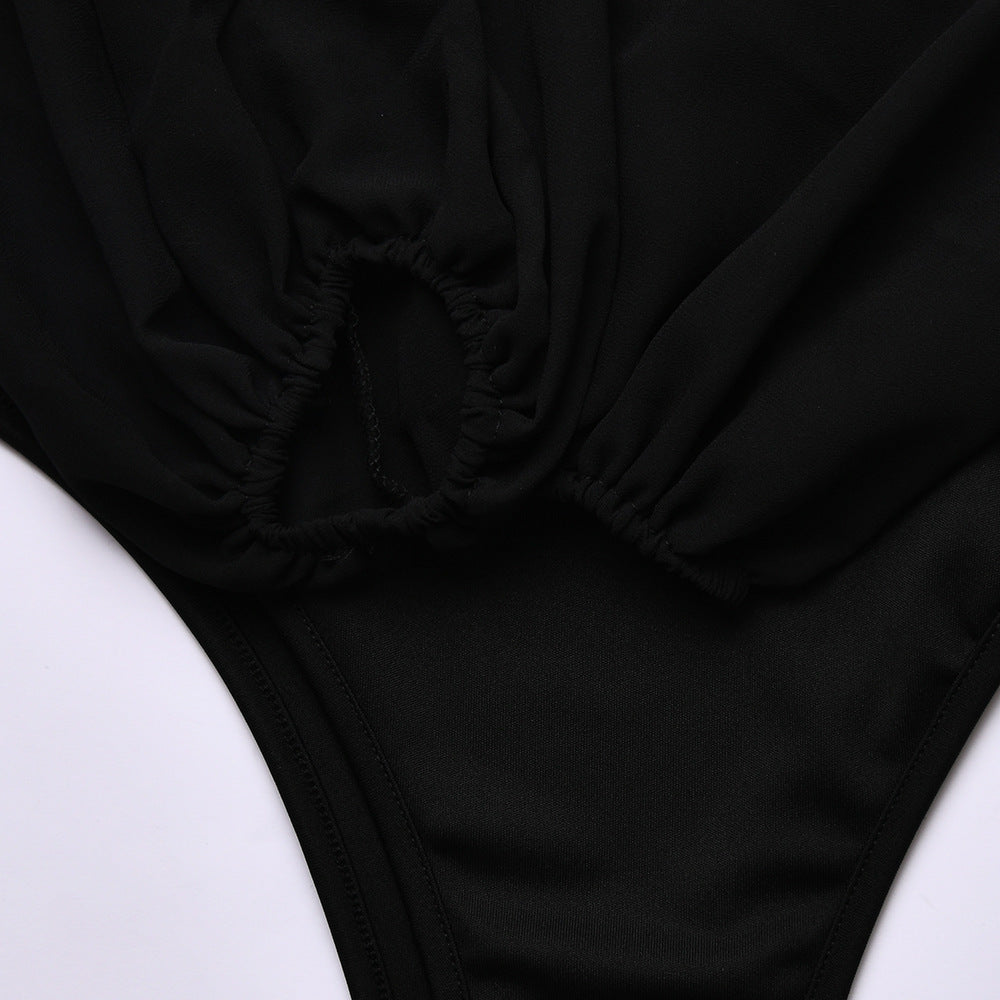 Underlay Fashion Long Sleeve One Piece