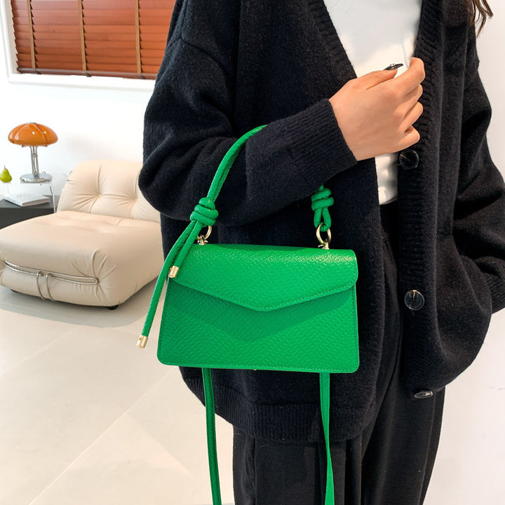 Pure Color Trendy Shoulder Crossbody Bag
