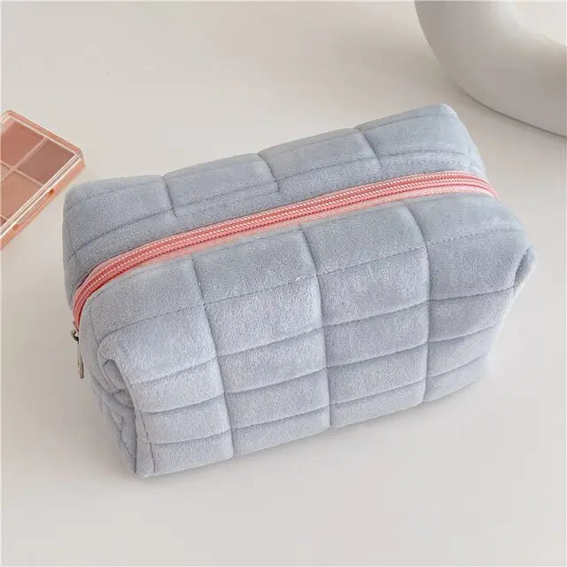 Cute Faux Fur Makeup Bag for Women