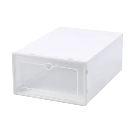 Transparent sneaker storage organizer box