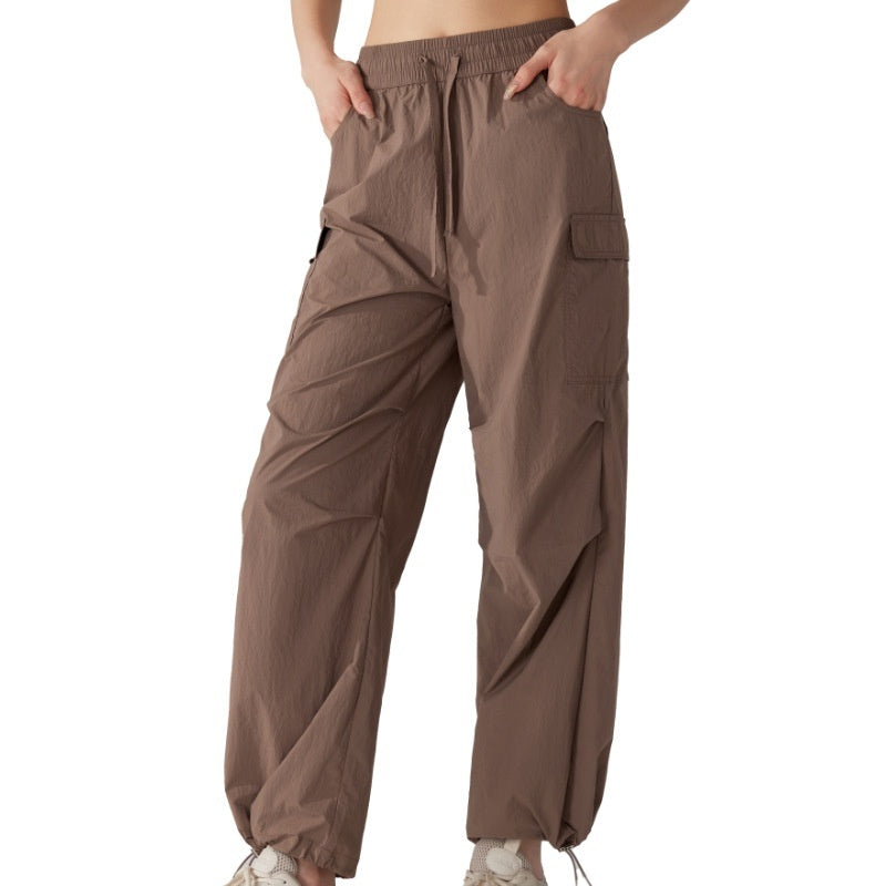 Three-proof Tactical Pants Loose Straight Sports Pants Female