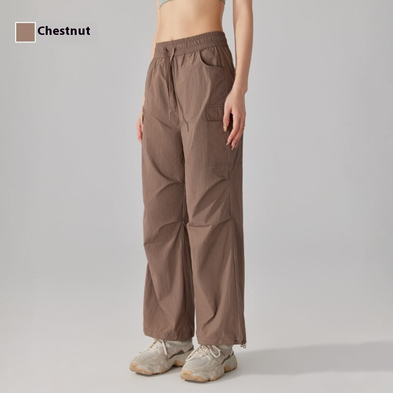 Three-proof Tactical Pants Loose Straight Sports Pants Female