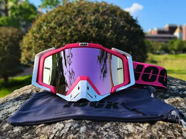 Dirt Bike Goggles, Motorcycle Goggles ATV Goggles Riding Goggles Ski Goggles Windproof Glasses Racing Goggles