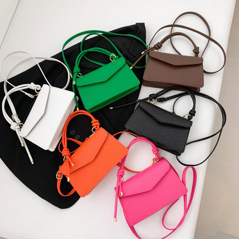 Pure Color Trendy Shoulder Crossbody Bag