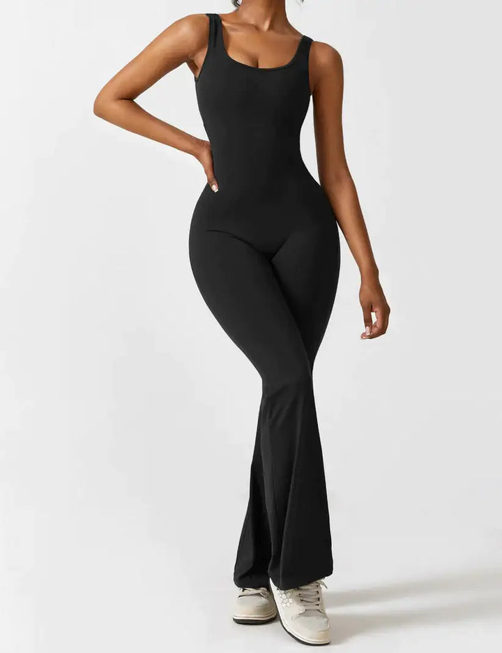 Flare Scrunch Jumpsuit