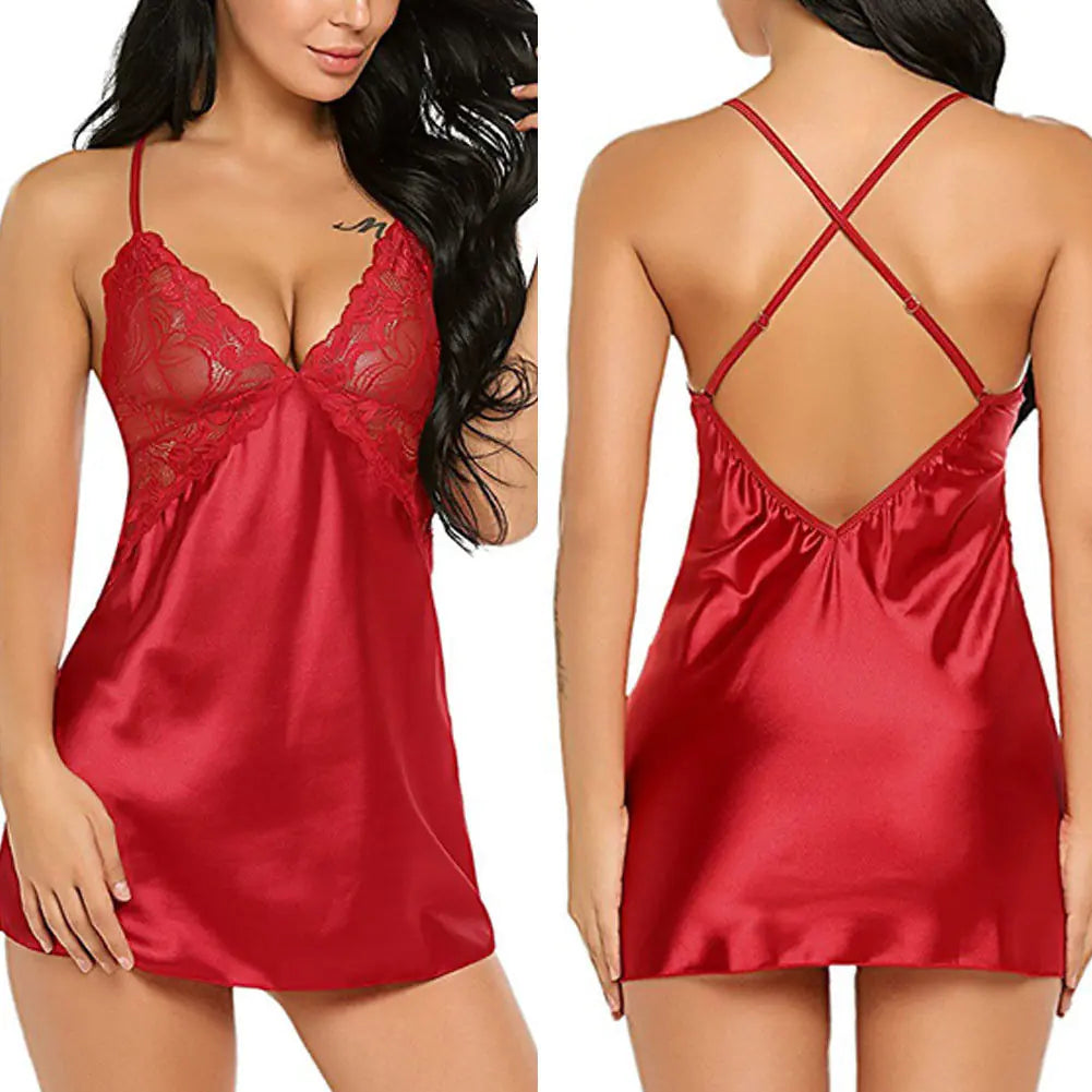 Sexy Night Dress Lingerie (Pack of 5 Color Set)