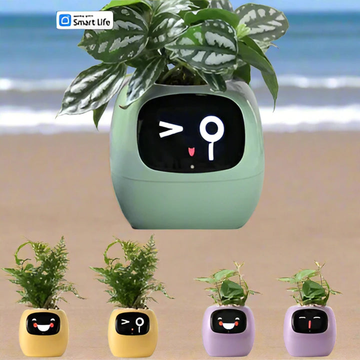 Botani Bot - AI Smart Planter inspired by the classic digital pet, Tomagotchi.