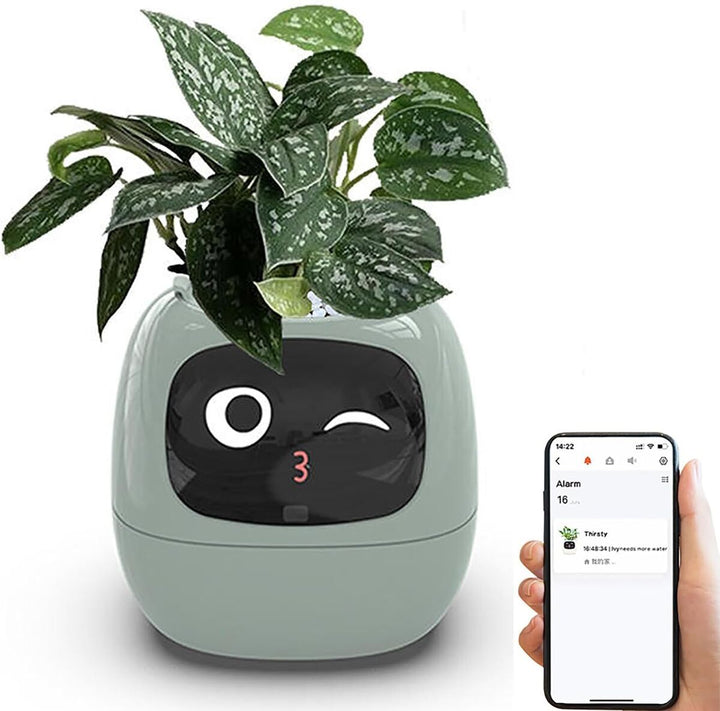 Botani Bot - AI Smart Planter inspired by the classic digital pet, Tomagotchi.