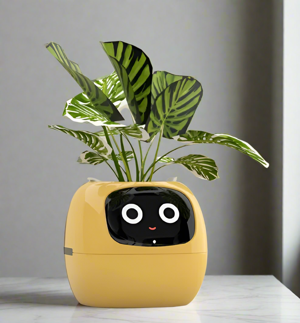 Botani Bot - AI Smart Planter inspired by the classic digital pet, Tomagotchi.