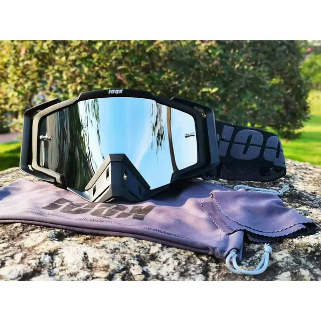 Dirt Bike Goggles, Motorcycle Goggles ATV Goggles Riding Goggles Ski Goggles Windproof Glasses Racing Goggles