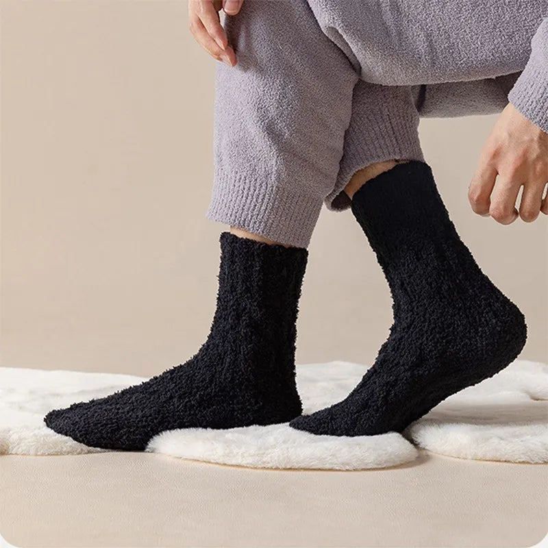 Cozy Winter Fleece Socks for Home