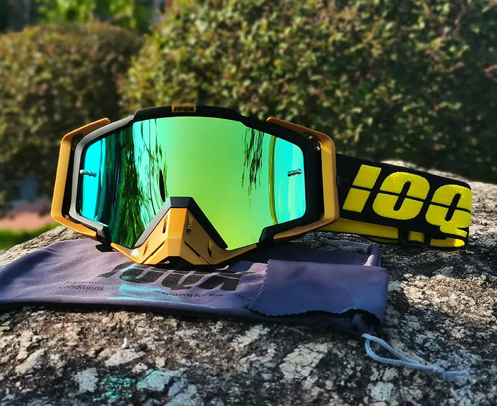 Dirt Bike Goggles, Motorcycle Goggles ATV Goggles Riding Goggles Ski Goggles Windproof Glasses Racing Goggles