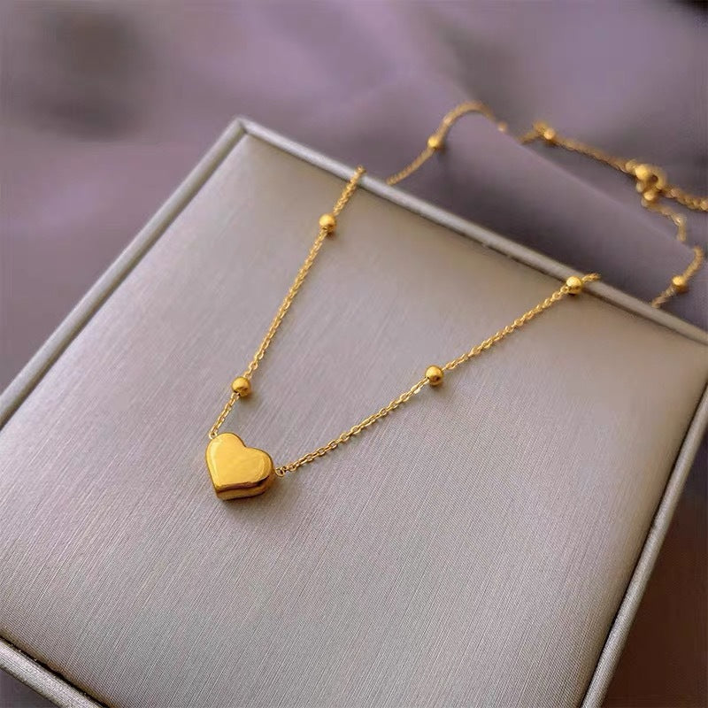 Cool Style Simple Fashion Love Titanium Steel Necklace