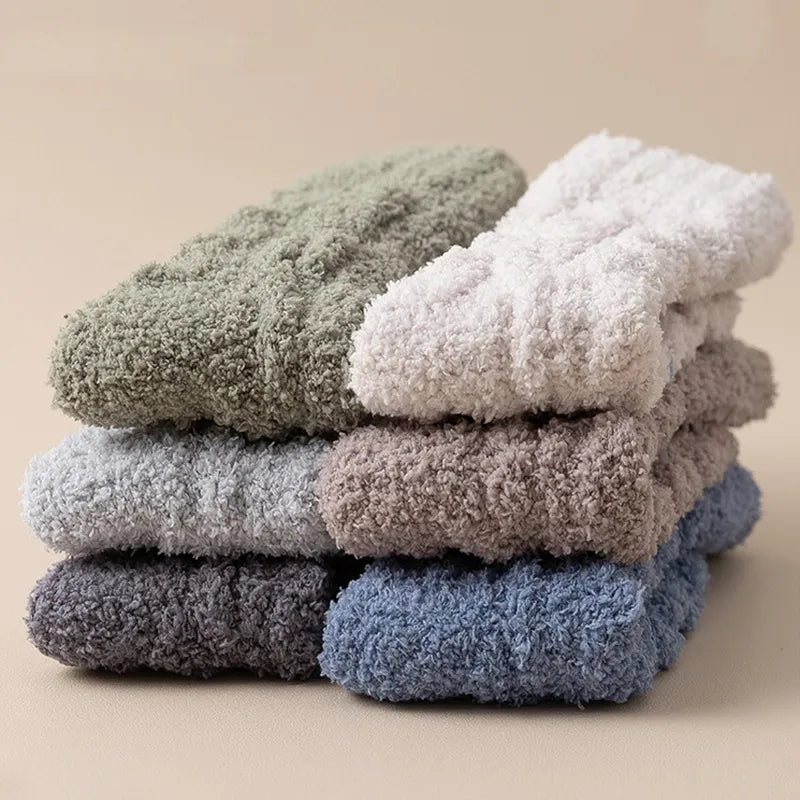 Cozy Winter Fleece Socks for Home