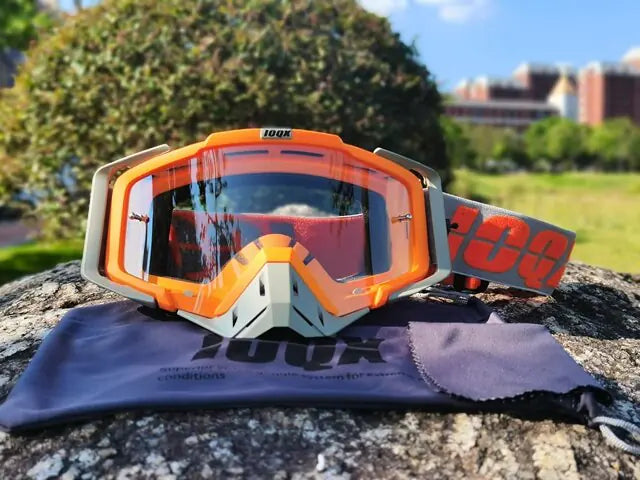 Dirt Bike Goggles, Motorcycle Goggles ATV Goggles Riding Goggles Ski Goggles Windproof Glasses Racing Goggles