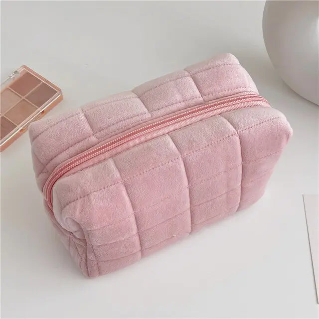 Cute Faux Fur Makeup Bag for Women