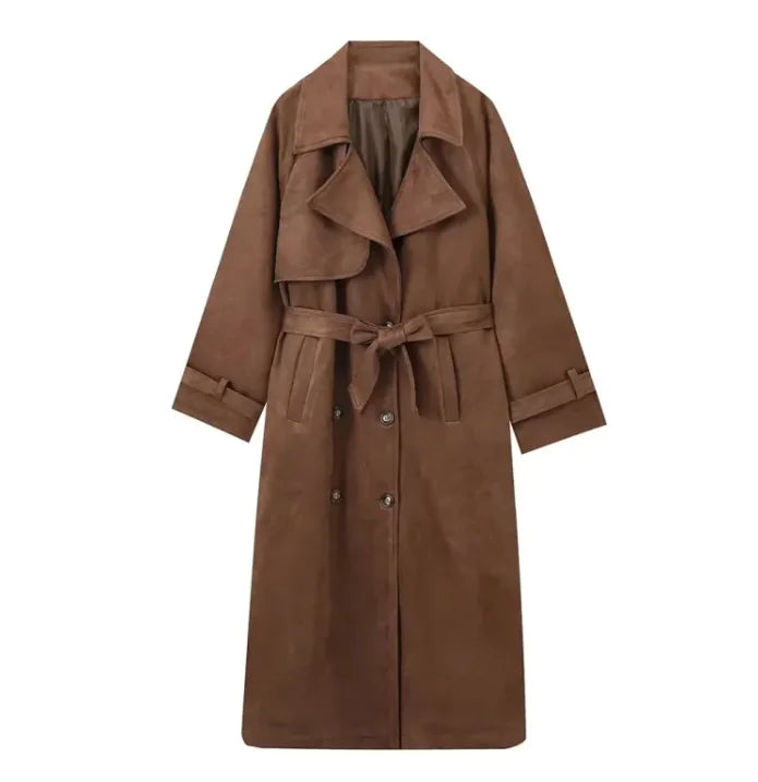 Double-Breasted Women's Fashion Coat