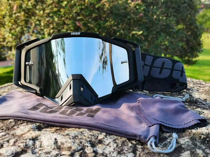 Dirt Bike Goggles, Motorcycle Goggles ATV Goggles Riding Goggles Ski Goggles Windproof Glasses Racing Goggles