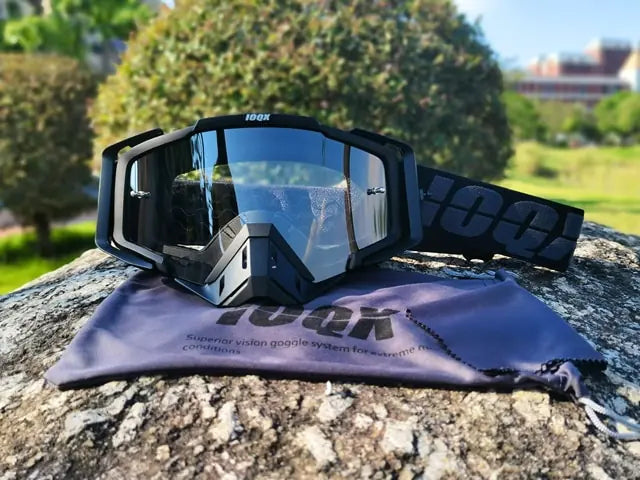 Dirt Bike Goggles, Motorcycle Goggles ATV Goggles Riding Goggles Ski Goggles Windproof Glasses Racing Goggles