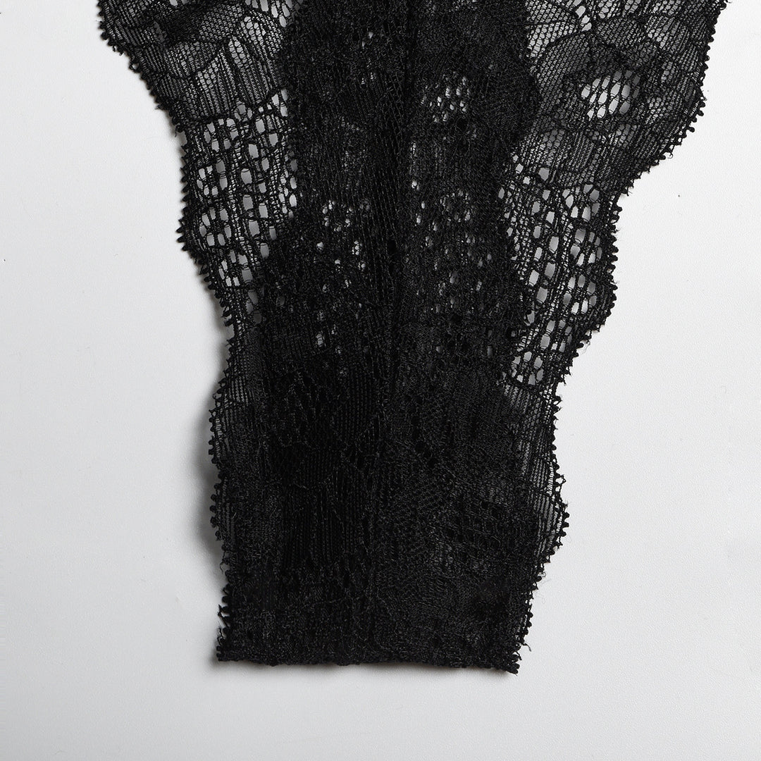 Underwear Bodysuit Lace Sling Creative Stitching With Foot Ring