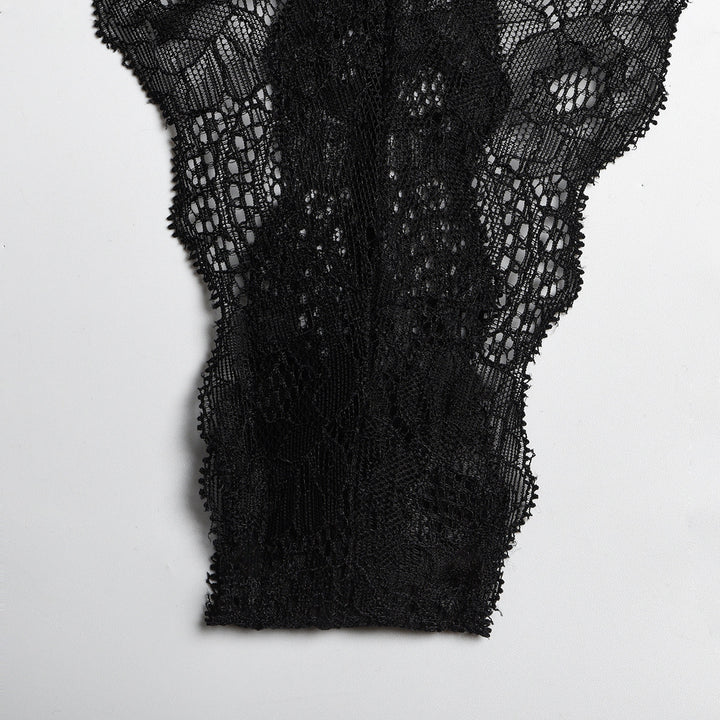 Underwear Bodysuit Lace Sling Creative Stitching With Foot Ring