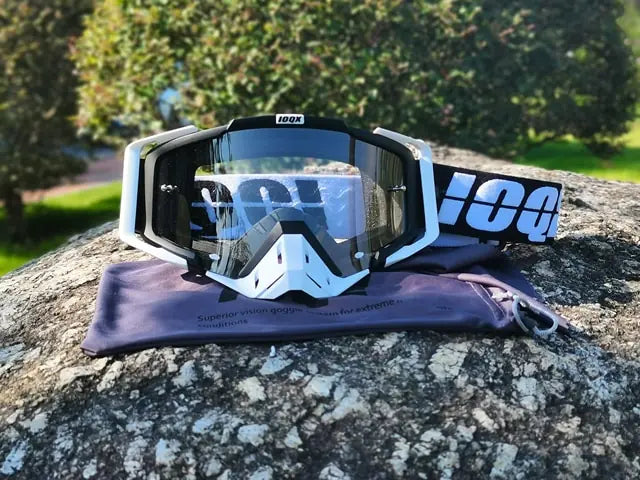 Dirt Bike Goggles, Motorcycle Goggles ATV Goggles Riding Goggles Ski Goggles Windproof Glasses Racing Goggles