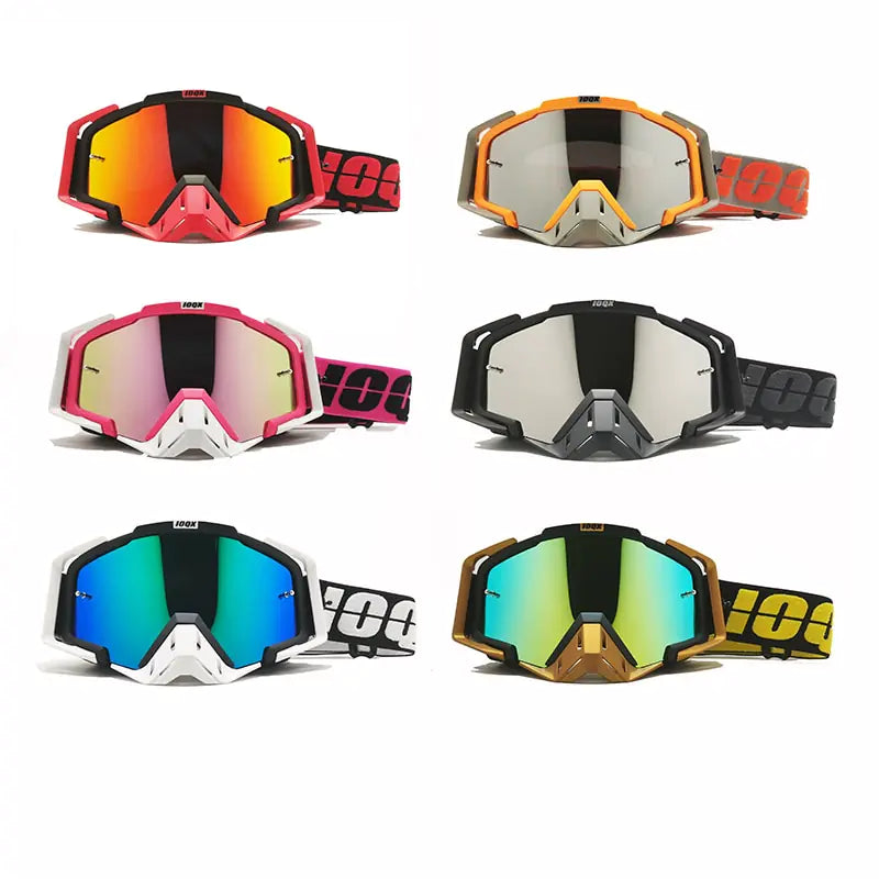 Dirt Bike Goggles, Motorcycle Goggles ATV Goggles Riding Goggles Ski Goggles Windproof Glasses Racing Goggles