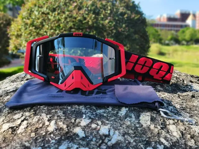Dirt Bike Goggles, Motorcycle Goggles ATV Goggles Riding Goggles Ski Goggles Windproof Glasses Racing Goggles