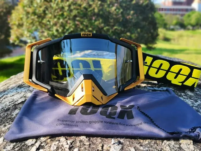 Dirt Bike Goggles, Motorcycle Goggles ATV Goggles Riding Goggles Ski Goggles Windproof Glasses Racing Goggles