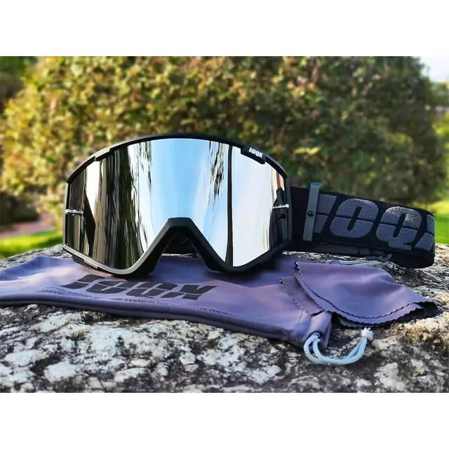 Dirt Bike Goggles, Motorcycle Goggles ATV Goggles Riding Goggles Ski Goggles Windproof Glasses Racing Goggles