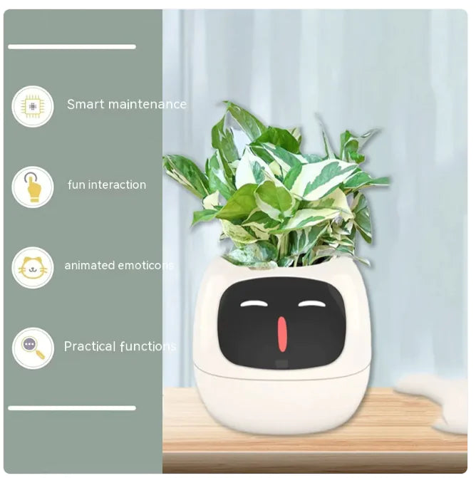 Botani Bot - AI Smart Planter inspired by the classic digital pet, Tomagotchi.