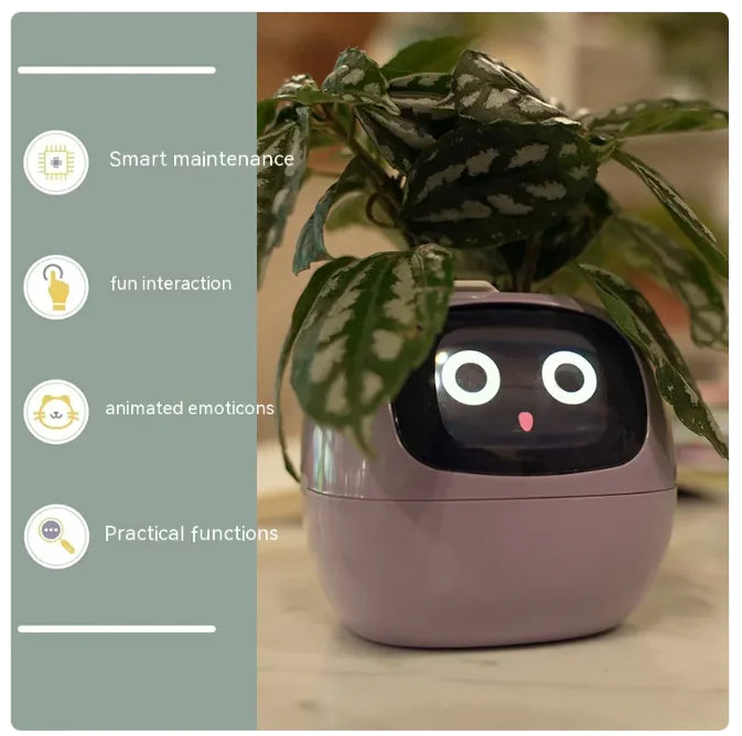 Botani Bot - AI Smart Planter inspired by the classic digital pet, Tomagotchi.