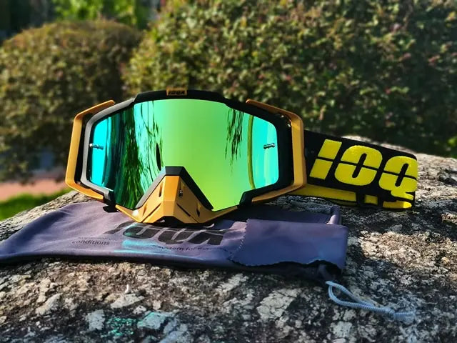 Dirt Bike Goggles, Motorcycle Goggles ATV Goggles Riding Goggles Ski Goggles Windproof Glasses Racing Goggles